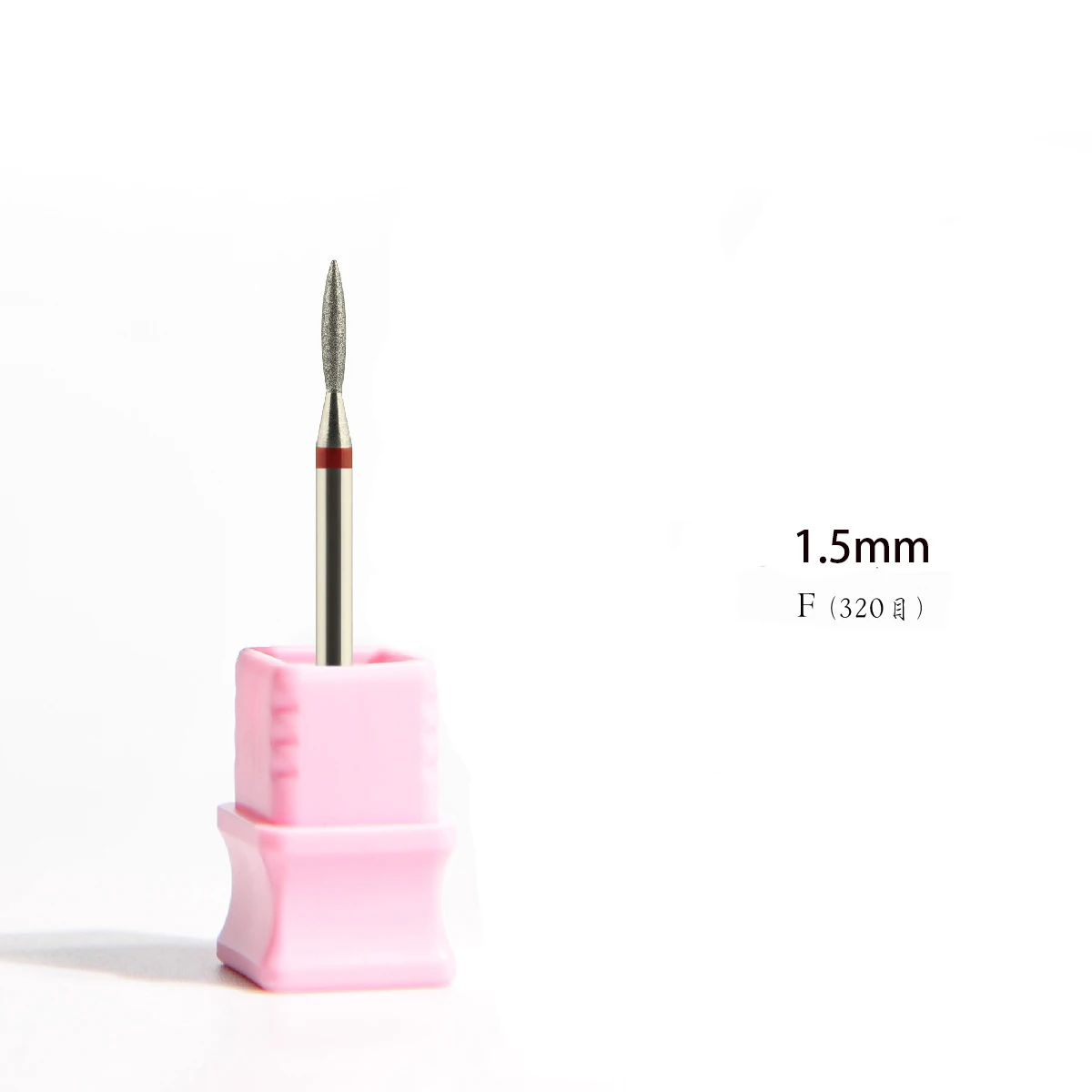 Punte da trapano per unghie diamantate super fini a forma di fiamma Mulini russi Cuticola Pulita Burr Punte per manicure elettriche Accessori per unghie