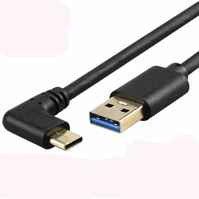 USB 3.0 Type-A Male to USB3.1 Type-C Male Up/Down Angle USB Data Sync & Charge Cable type c Cord Connector adapter