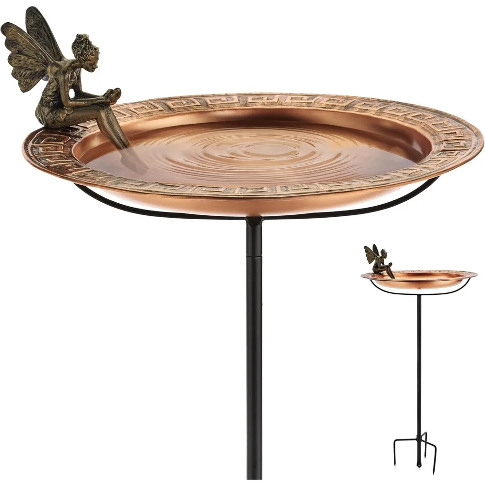 

18 Copper Bird Bath with Greek Design