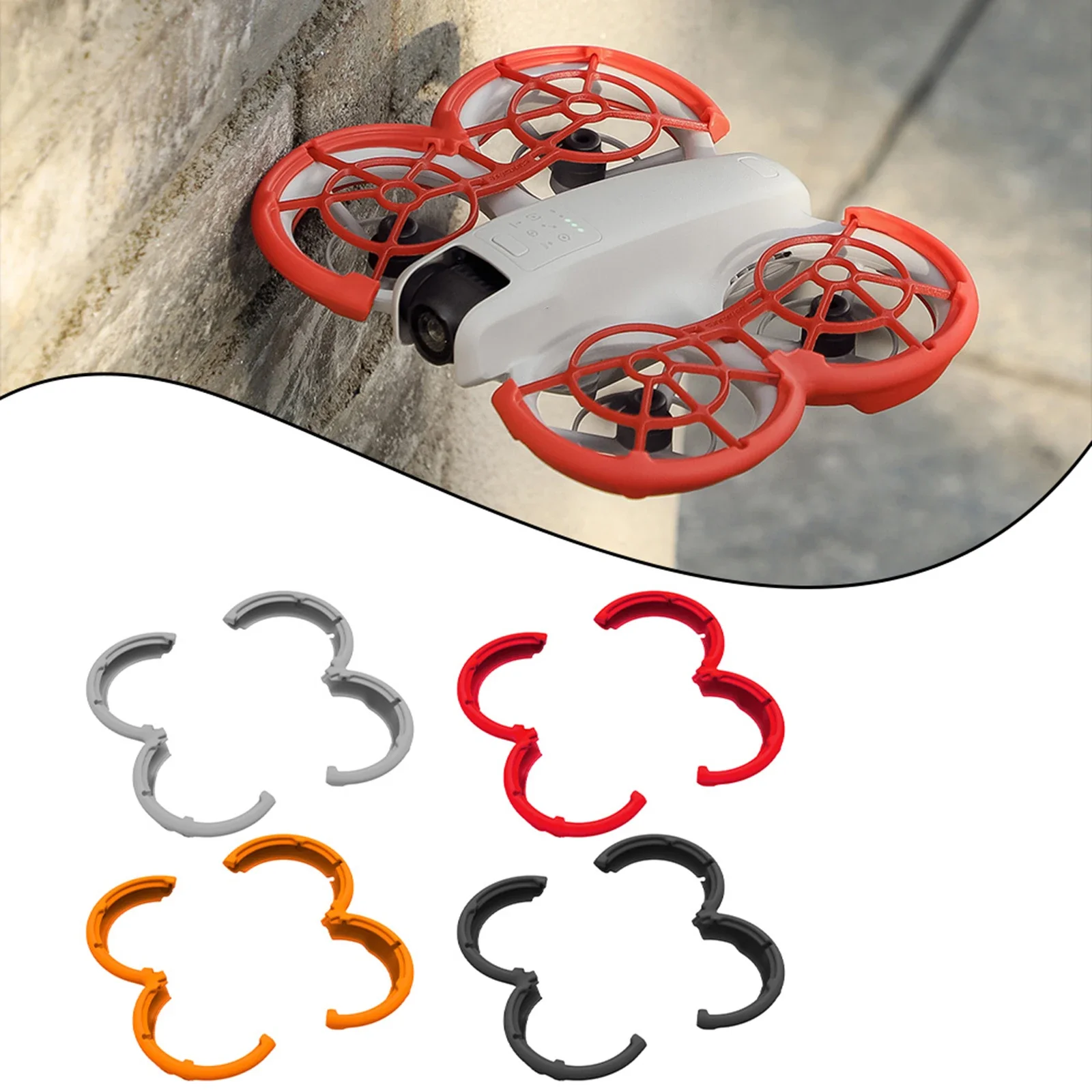 

For DJI For NEO Propeller Guard for Drone Lightweight TPE Material for Impact Protection and Enhanced Flight Safety