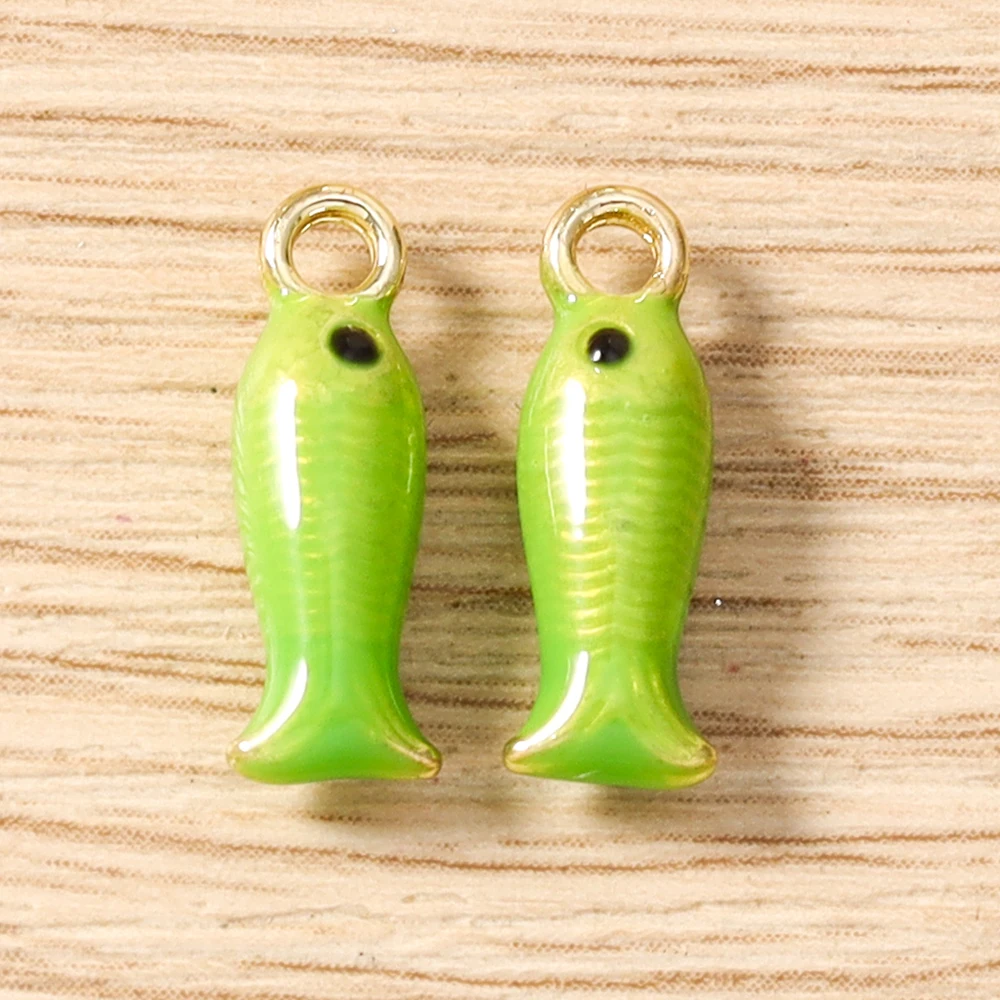 Tusember 5 Stück niedliche bunte Seestern-Muschel-Fisch-Anhänger für die Schmuckherstellung, Ohrringe, Halsketten, Armbänder, DIY-Bastelarbeiten – Detail 22