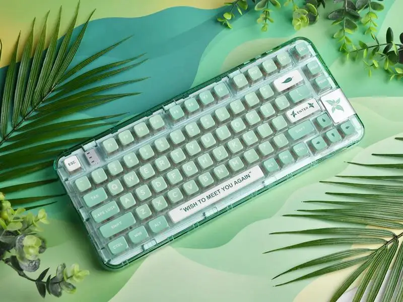 YUNZII-X COOLKILLER, CK75, Transistor sem fio, Teclado mecânico, Mini Verde