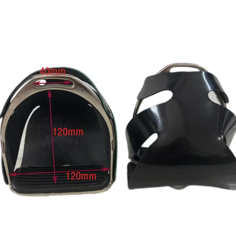 Safe horse pedal Non-slip riding pedal Stainless steel Lightweight and durable New British riding pedal Boys and girls