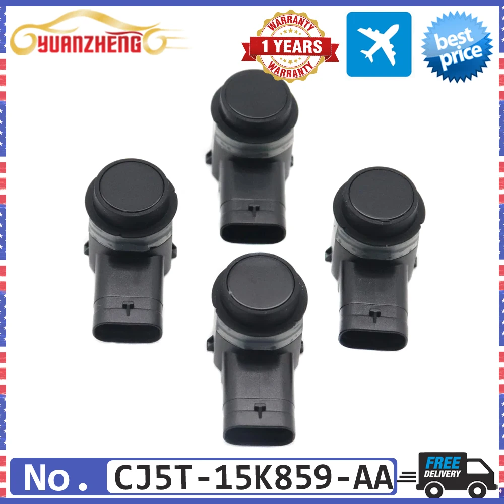 

4PCS NEW PDC Reverse Parking Sensor CJ5T-15K859-AA For Ford Focus C-Max Transit Connect 2012-2018 AM5Z15K859AA CV6Z15K859AA