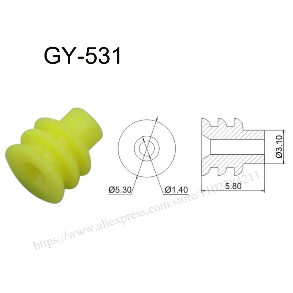 

5000pcs GY-531 small New energy auto seal rubber automotive Waterproof connector terminal plug pin socket