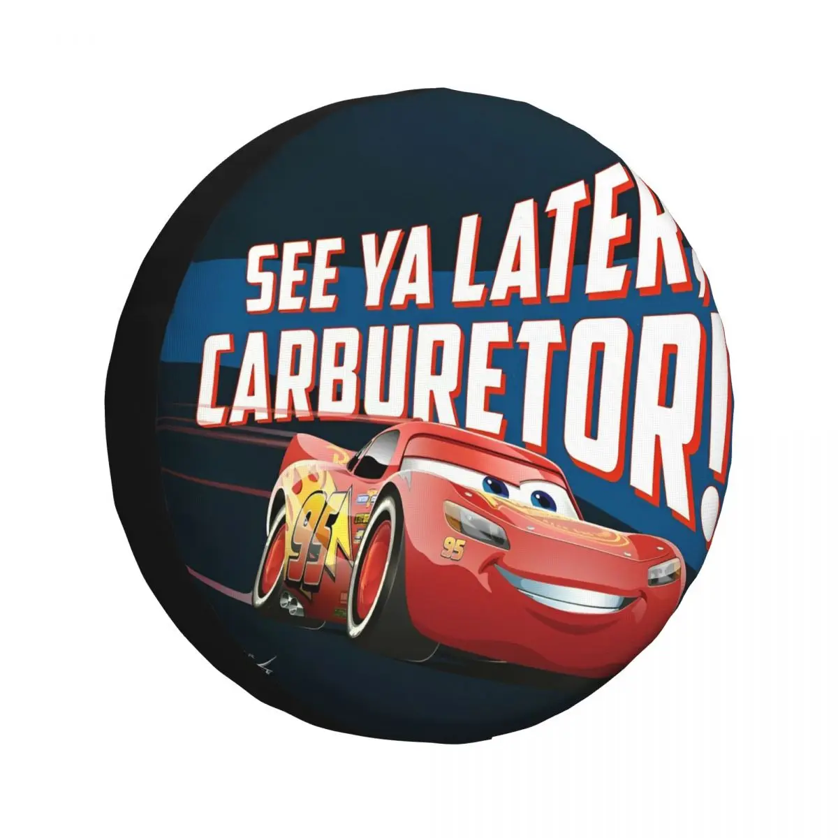 

Чехол для запасного колеса Lightning McQueen Cars Movie, подходит для путешествий, кемпера, прицепа, внедорожника, пылезащитные защитные чехлы для шин