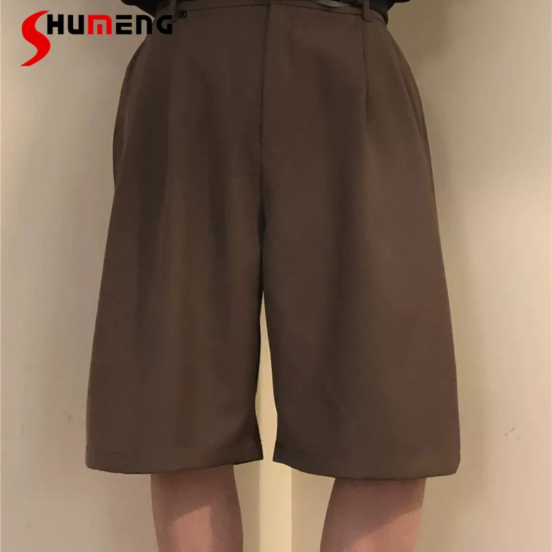 

Мужские и женские летние шорты 2026: Новые модные свободные удобные шорты, трендовые прямые короткие брюки, универсальные шорты-бермуды