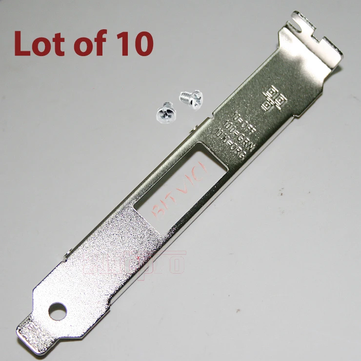 

Lot of 10 Full Height Standard Bracket for Intel i350-T2 i340-T2 82580 4U