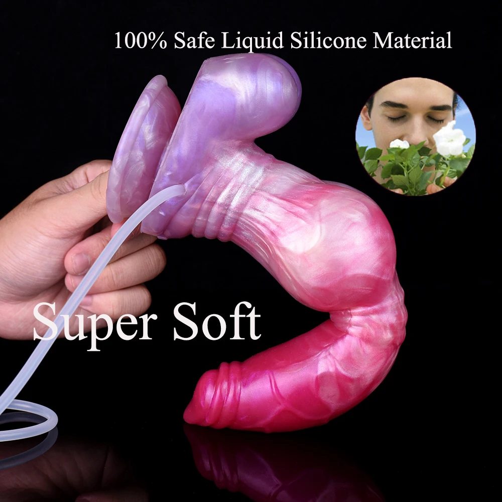 FRKO Large Knot Dildo Wolf Ejaculating Silicone Sex Tooys For Man Dog Penis Squirting Vaginal Masturbator Liquid Spray Women 18+