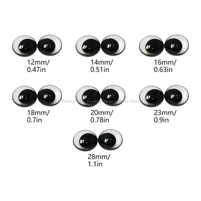 Bambola 10x Eye piatti Opzione multipla Opzione Realistica Effetto dello sguardo Bambola Eye
