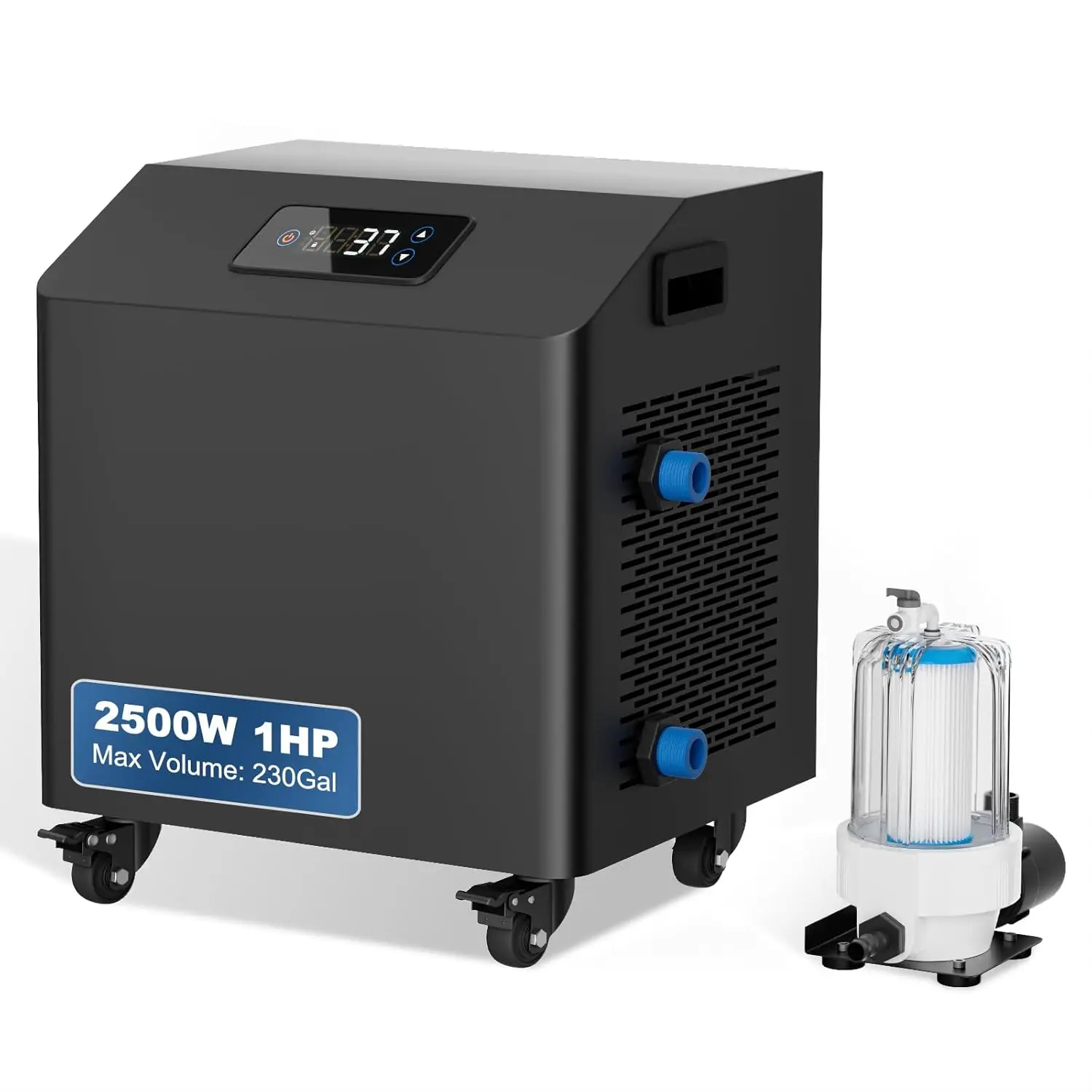 Upgraded Submersible Ice Bath Water Chiller with External Filter and Pump for Cold Plunge Recovery Athlete Use