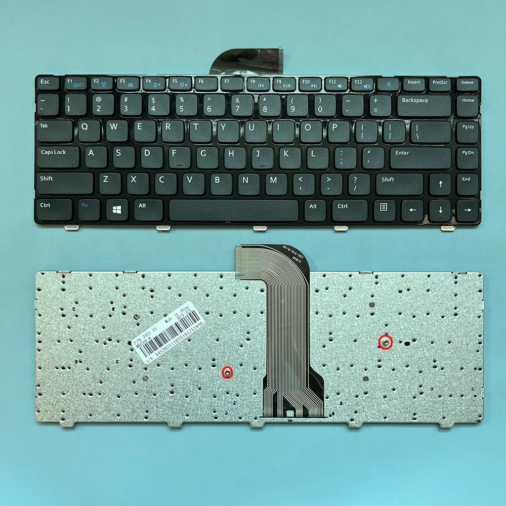 XIN US Keyboard For DELL Inspiron 14 3421 3437 14R  5421 5437 5435 Vostro 2421 Latitude 3440 M431R Laptop English Frame Black