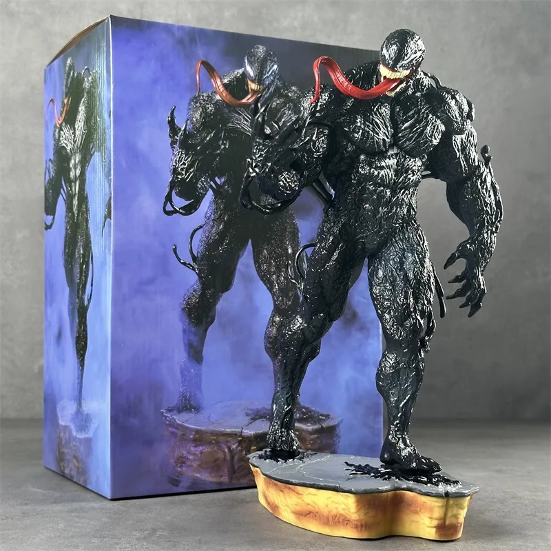 30CM Venom Batman Handgemaakt Standbeeld Film Schurk Rond Het Kantoor Model Animatie Ornamenten Marvel Comics Hobby Collectibles