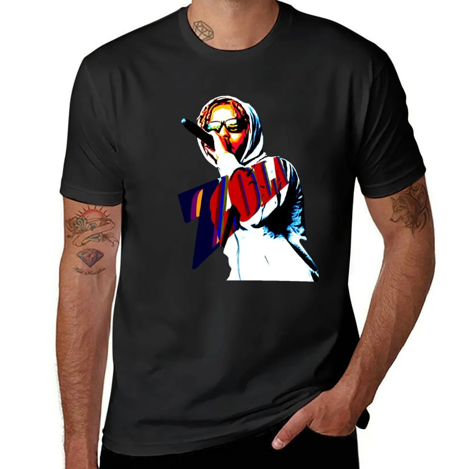 

Zola rappeur T-Shirt anime clothes graphics oversized vintage mens t shirts casual stylish
