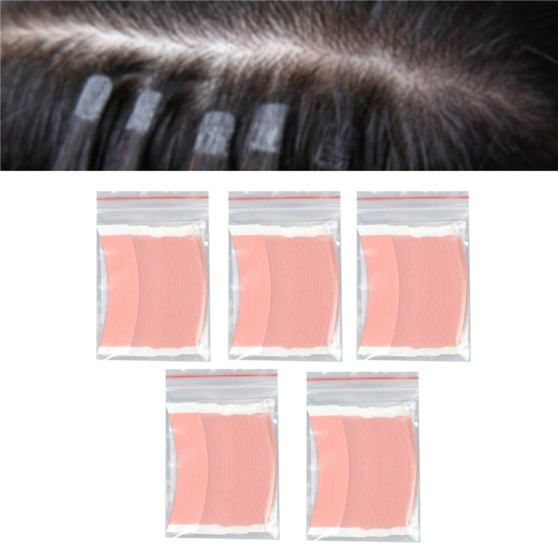 

180Pcs Super Strong Duo-Tac Wig Double Tape Adhesive Extension Hair Strips For Toupees/Lace Wig Film Slitting Line, Durable