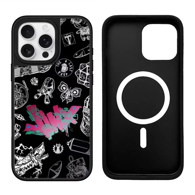 Pop Demon Game Anime Mirror Magnetic Phone Case Cover for IPhone 11 12 13 14 15 16 Pro Max Case