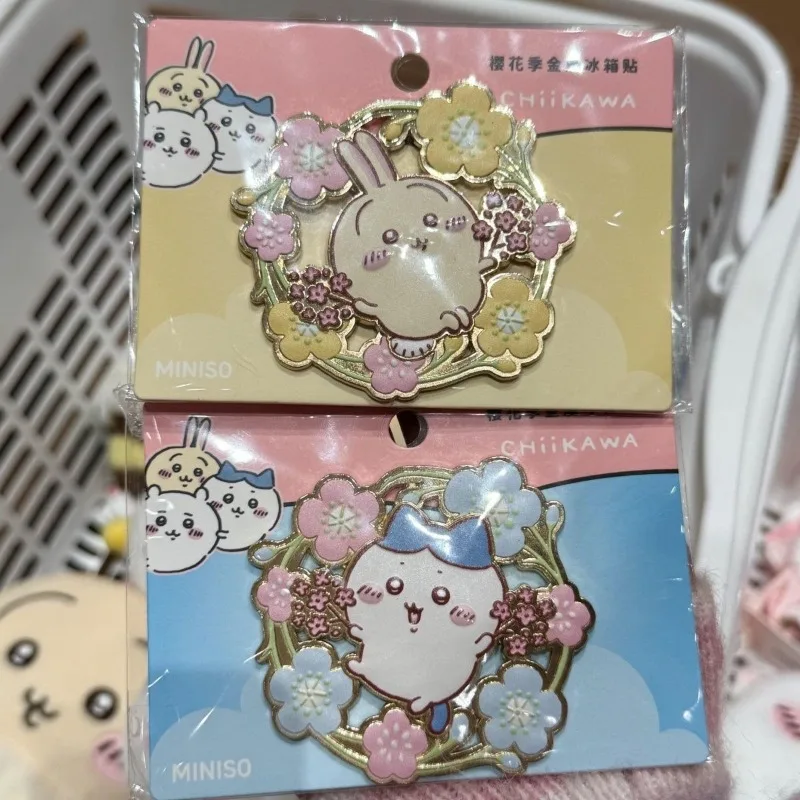 MINISO名創優品冷蔵庫マグネットかわいいかわいいちいかわうさぎモモンガ磁気吸引冷蔵庫金属愛らしいギフト女の子のため