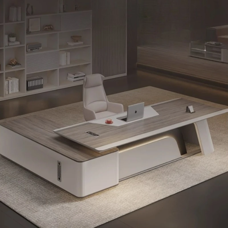 Luxury Bedroom Luxury Office Home Furniture Design Manager Executive Desk Drawer Storage Asthetic Computer Office Desk