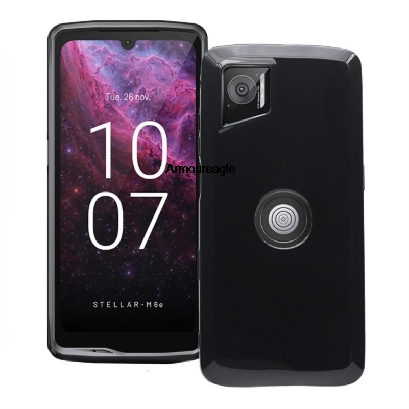 ل Crosscall Stellar M6 M6E لينة حافظة هاتف من البولي يوريثان الحرس على ل StellarM6E غطاء أسود لامع سيليكون واقية كوكه قذيفة