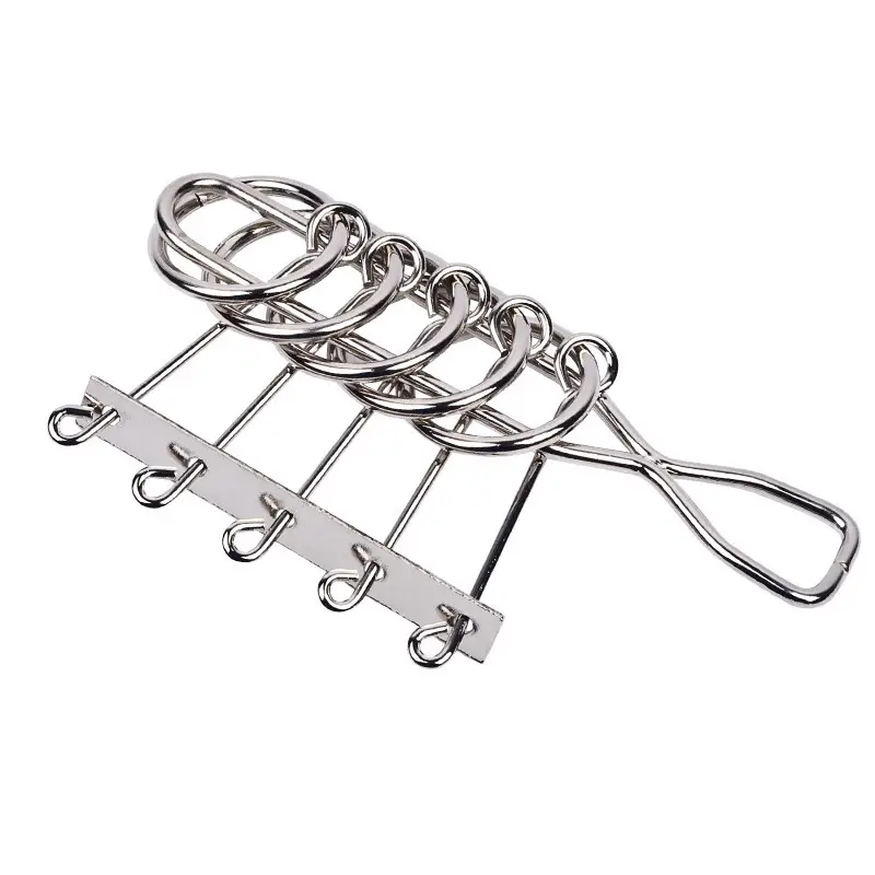 Metal Puzzle Mind Brain Teaser Magic Wire Rings Puzzles Game Great Educational Toys For Kids and Adults IQ Challenge Fun Gifts - Image 8