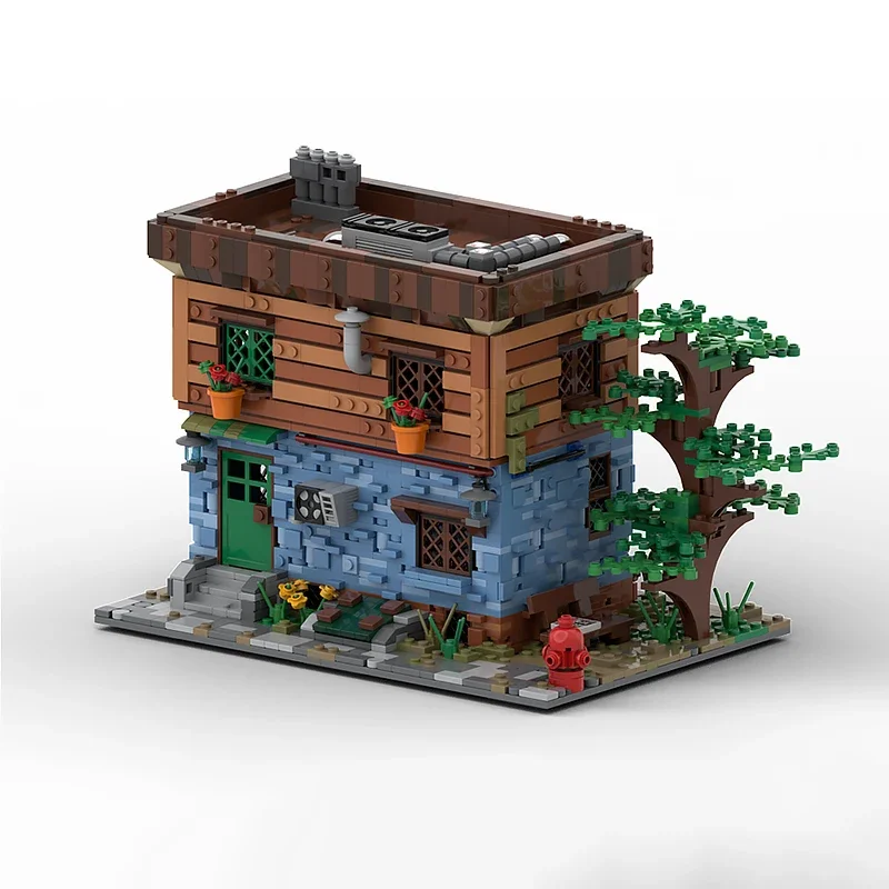 Moc Bausteine Herbst Haus Technologie Modulare Ziegel Modell Geschenke Weihnachten Spielzeug DIY Sets Montage