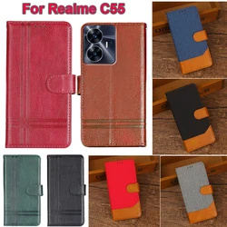 Muslimsnc-nax-20-20: 20: a Realme C55 custodia a portafoglio in pelle di lusso custodia per telefono Carcasa Para Realmi C55 Funda Movil Coque RealmeC55 C 55 Mujer Hoesje