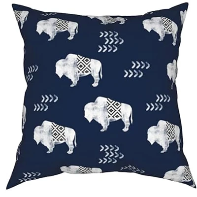 Navy blue modern geometric short plush pillowcase home décor outdoor sofa cushion cover cushion cover 45x45