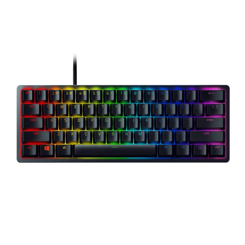 

2024 Hot Sell Original Razer Huntsman Mini Gaming Keyboard Chroma RGB Lighting PBT Keycaps Ergonomic 60% Form Factor Keyboard