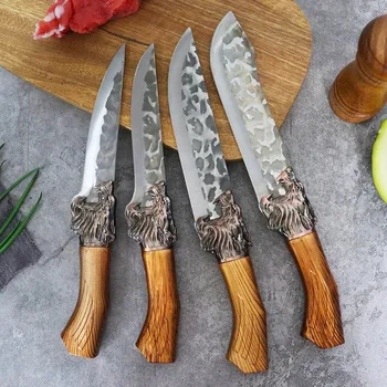 정육점 보닝 나이프, 야외 캠핑 생존 나이프, 고기 야채 절단 나이프, 생선 바베큐 도구