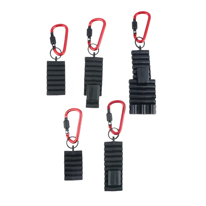 Portable Rubber Screwdriver Bit Holder With Carabiner Keychain Bits Holder Multi Cross Driver Bit Organizer Sleeve Holder