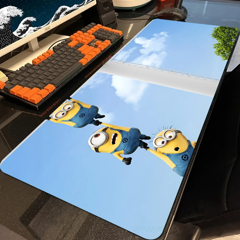 Alfombrilla de ratón de dibujos animados m-minions, accesorios para juegos, alfombrilla de teclado XXL, tapete acolchado de puntada