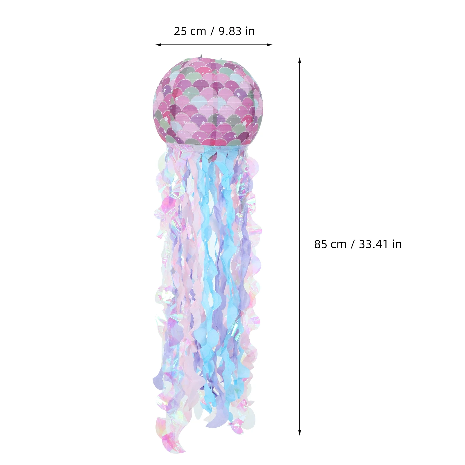 

4pcs Jellyfish Paper Lanterns Hanging Decorations Birthday Party Ocean Theme Colorful Lampshade For Home Party