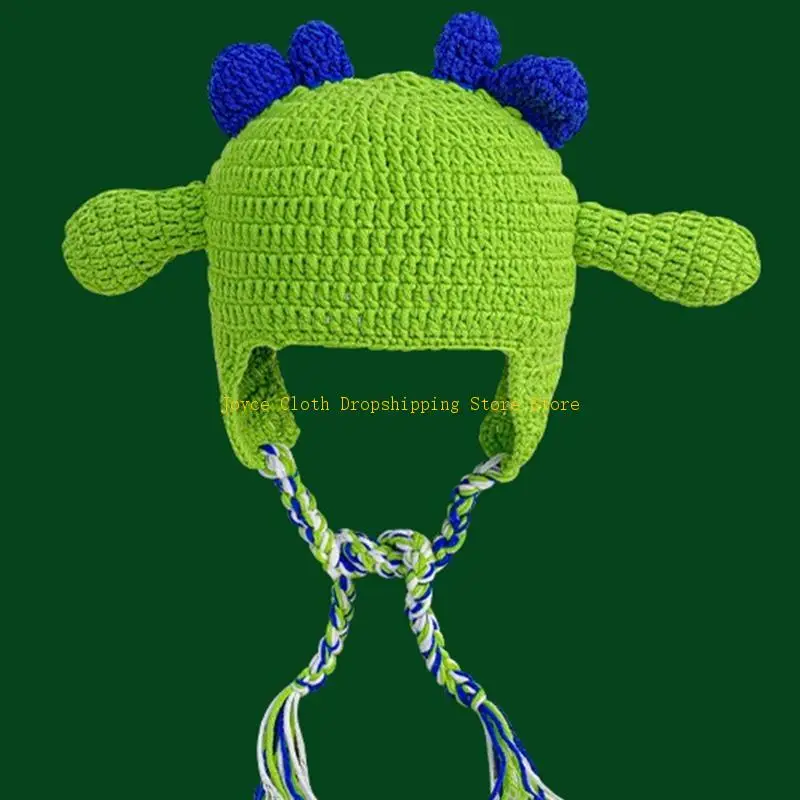 قبعة كوسبلاي للأطفال البالغين بتصميم كرتوني على شكل وحش قبعة شتوية قابلة للطي 10CD #1