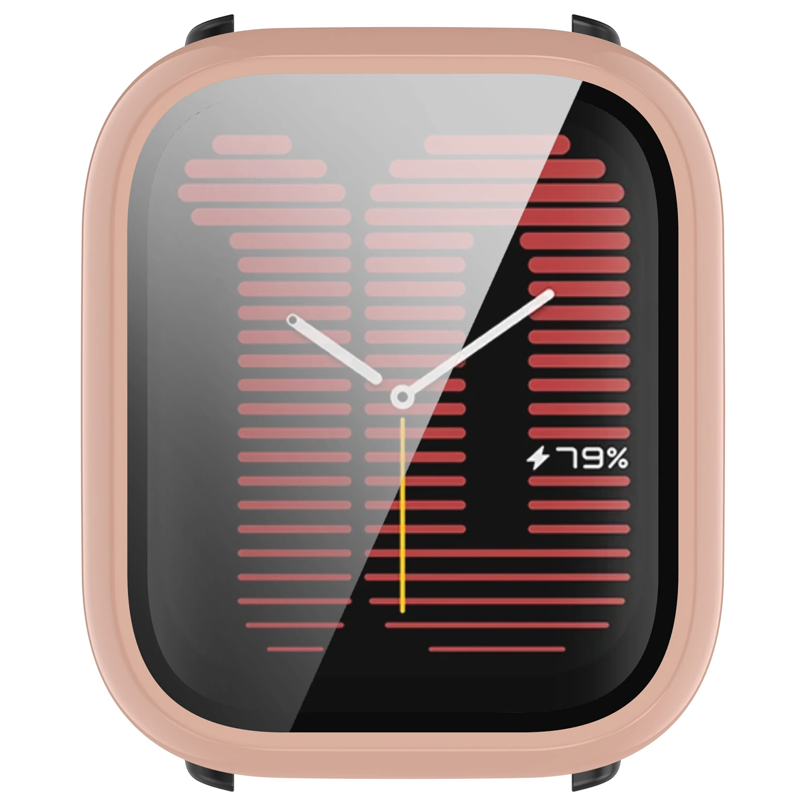 Szklany ochraniacz ekranu Smartwatch z twardą krawędzią obudowa do klawiatury do aktywnego inteligentnego zegarka Amazfit akcesoria ochronne