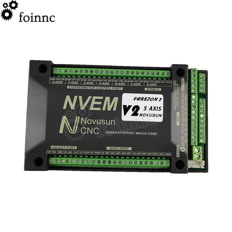 Tarjeta de control NVEM Mach3, puerto Ethernet de 200KHz, controlador de movimiento de 3 4 5 y 6 ejes para enrutador CNC