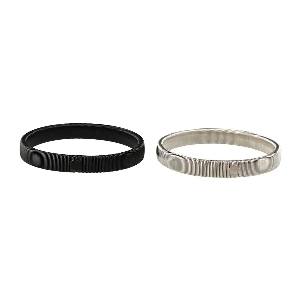 Shirt Sleeve Holder Stretchy Sleeve Garter Spring Loop Arm Band Sleeve Non-Slip Cuff Ring Metal Adjustable