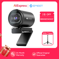 Webcam 4K Streaming Web Camera 1080P 60FPS EMEET S600 USB Computer/Laptop Camera with Dual Mics for Gaming/Youtube/Video Calling