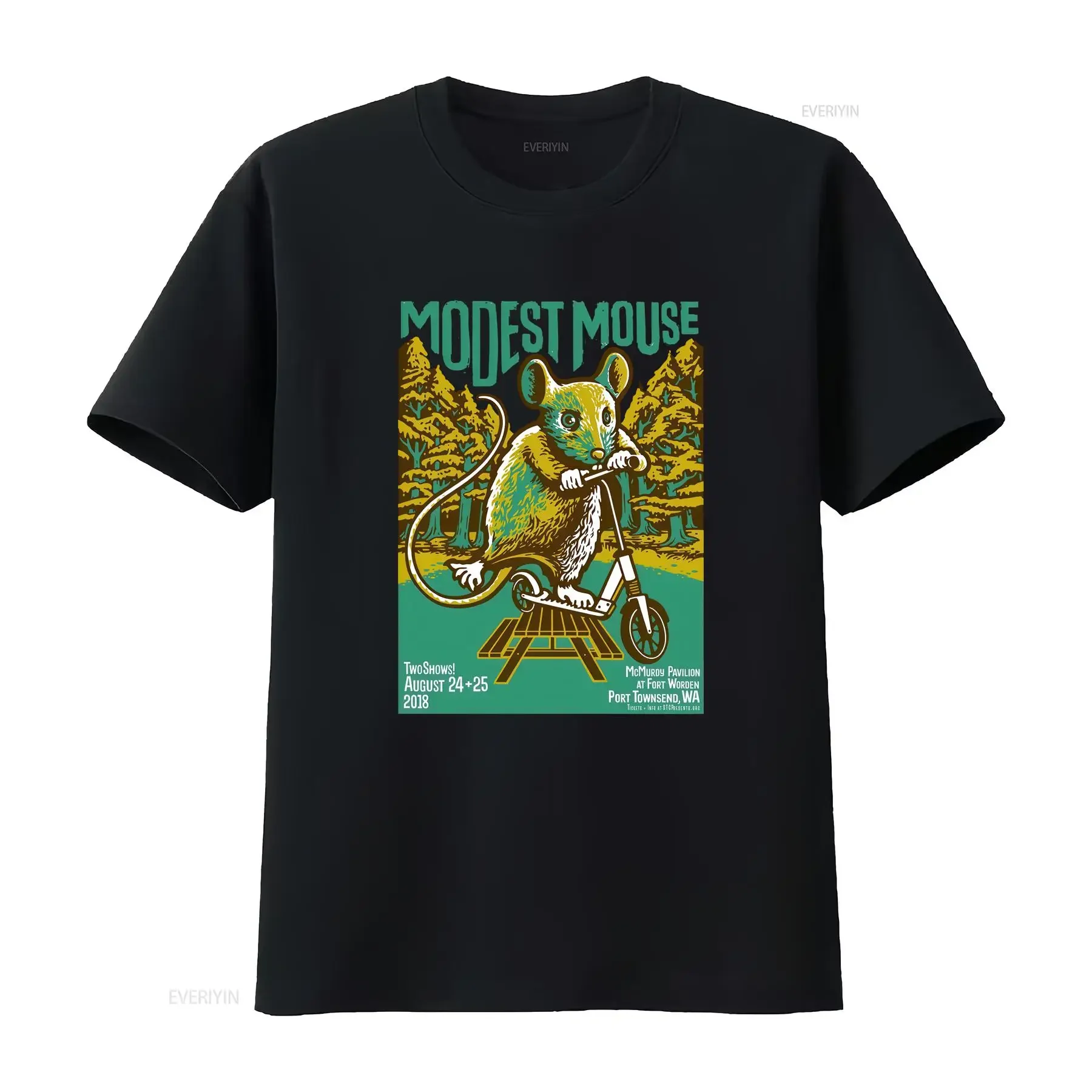 new Modest mouse RaT T Shirt  Cotton White S 234XL E422 vintage Washed Top For Everyday Wear Breathable Soft Stretched