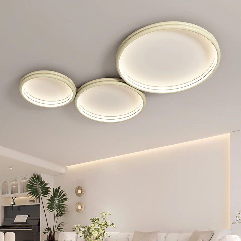 

Full Spectrum Living Room Chandeliers Cream Style Bedroom Children's Room Lamp Simple Modern Study Room Eye Protection Lamp