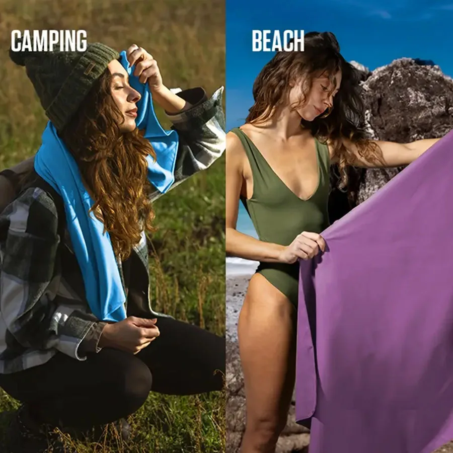 Super saugfähiges, weiches, schnell trocknendes Handtuch für Outdoor-Sportarten, Reisehandtuch, kann für Reisen, Yoga, Strand, Baden verwendet werden – Detail 16
