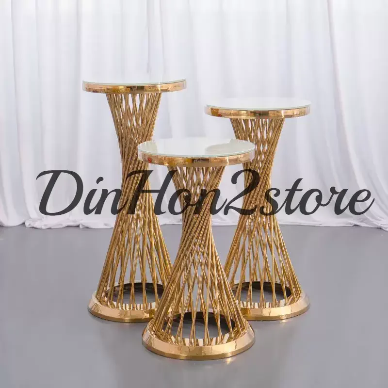 Electroplated gold stainless steel bar counter