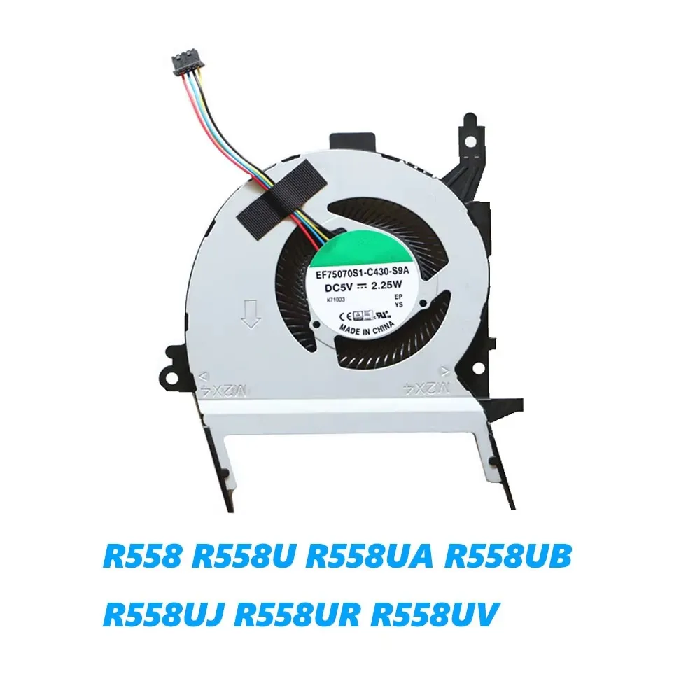 Laptop CPU FAN For ASUS R558 R558U R558UA R558UB R558UJ R558UR R558UV DC5V 0.4A