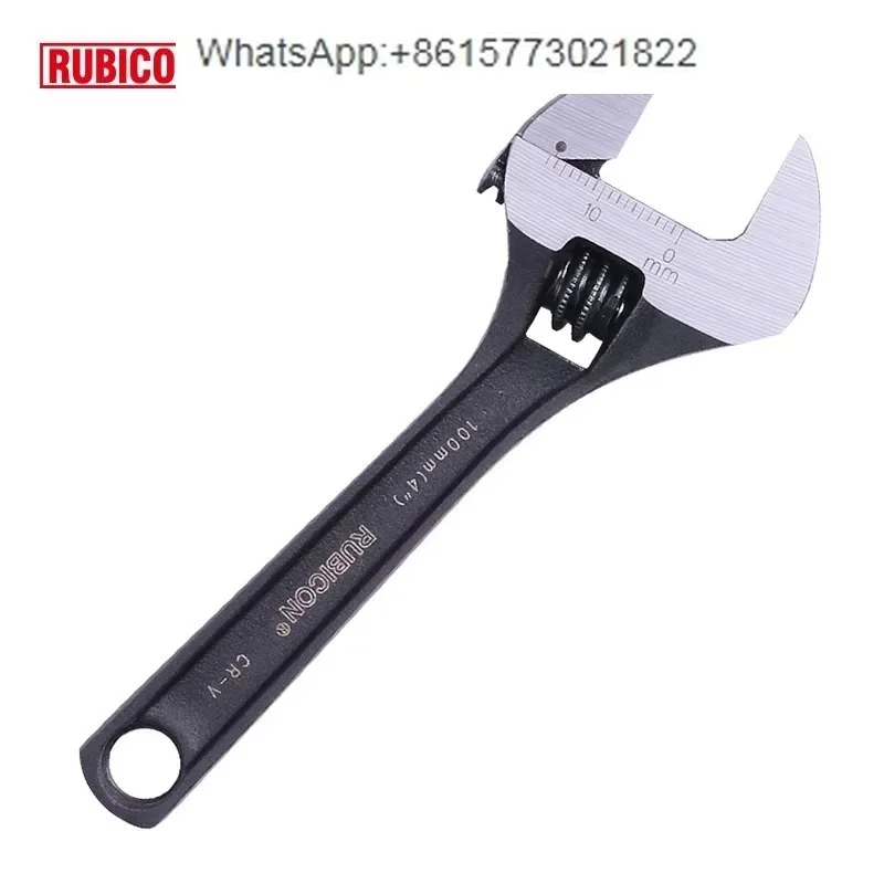 Rubicon chrome vanadium steel strip scale RAP-004/6/8/10/12 inch adjustable wrench