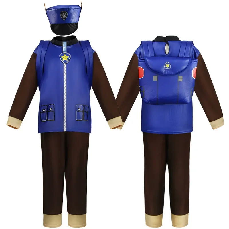 Kids Carnival Clothing Children PAW Patrol Chase Marshall Skye Cosplay Costume Boy Christmas Party Role Play vestido 3-10year