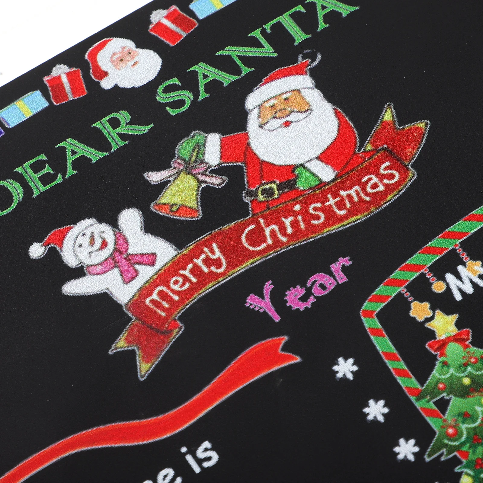 

Christmas Chalkboard Wooden Santa Claus Creative Xmas Countdown Tabletop Desktop Ornament Christmas Party Decor Xmas Gift