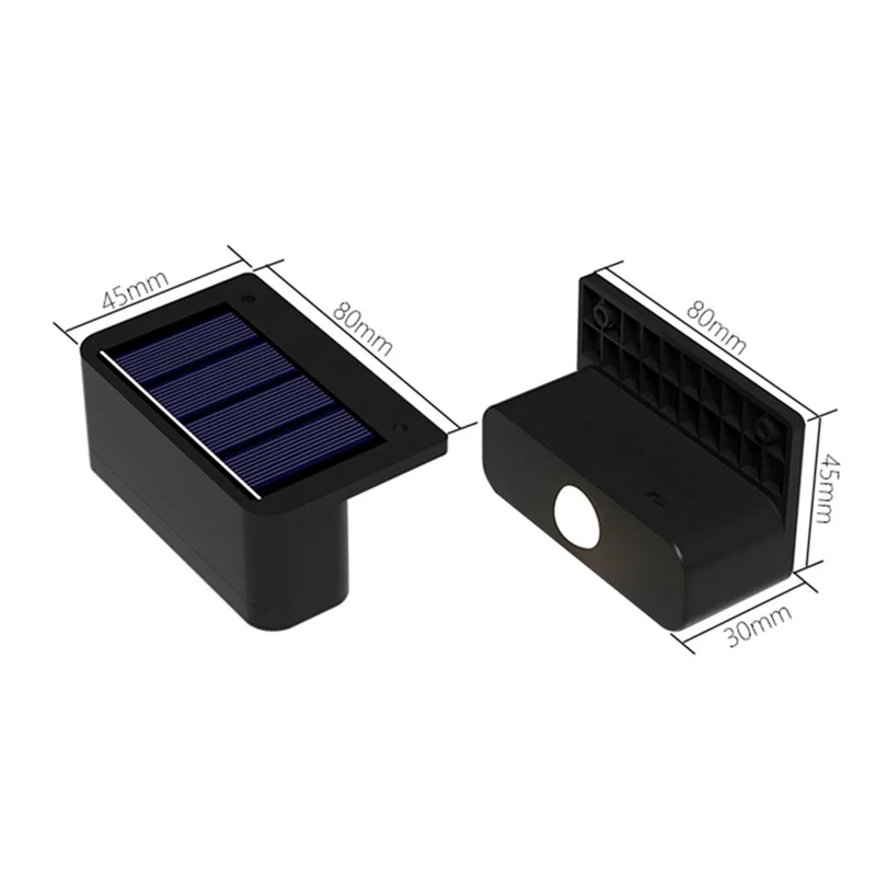 AF90-4 Pcs LED Solar Wall Lamps Stair Light Outdoor Lighting Fence Porch Decorative Lamp Step Fence Yard Garden