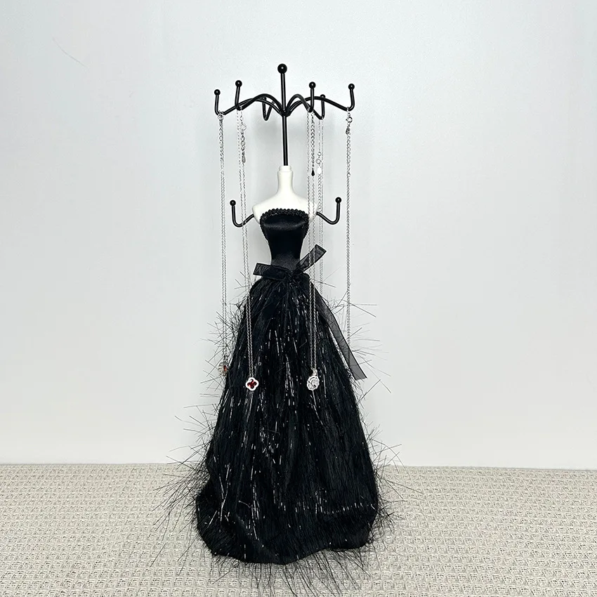 Mannequin Jewelry Storage Rack Necklace Holder Wedding Sofa High Heels Gift Earring Rack Jewelry Organizer for Rings Necklace