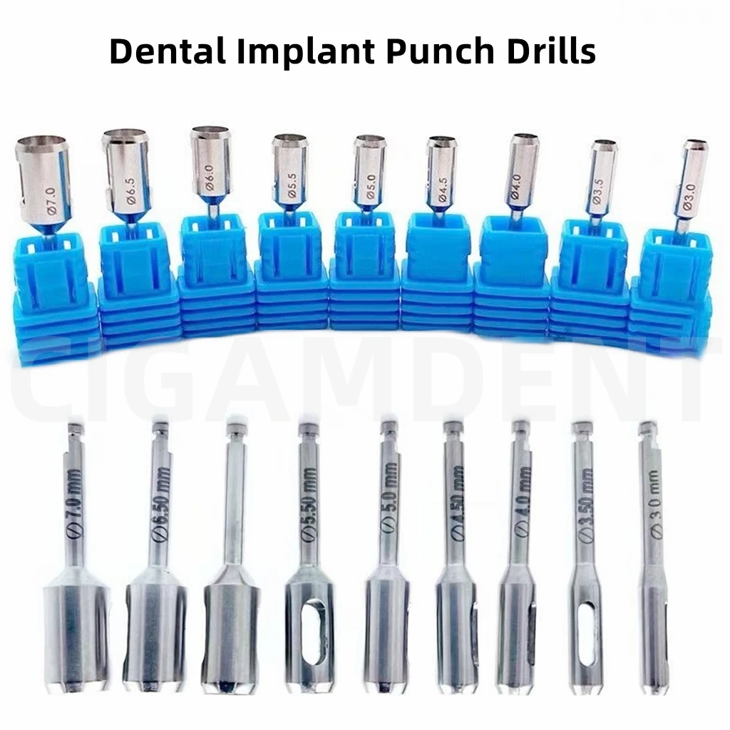 1Pc Dental Implant Abutment Rotary Tissue Punch Drills Trephine Burs Implant Surgical Instruments