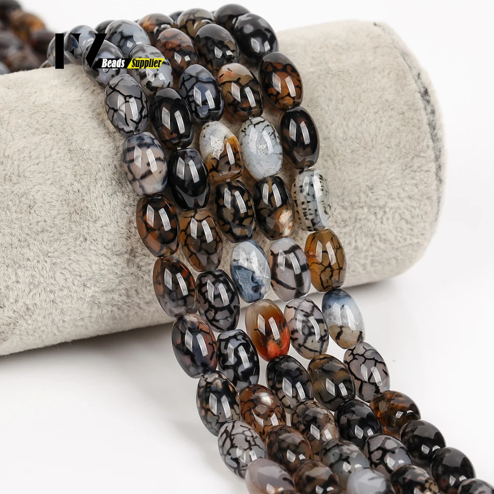 8x12 مللي متر الأحجار الطبيعية الخرز الأرز شكل أسود أحمر العقيق فضفاض الخرز لصنع المجوهرات سوار ذاتي الصنع إكسسوارات عقد يدوية الصنع
