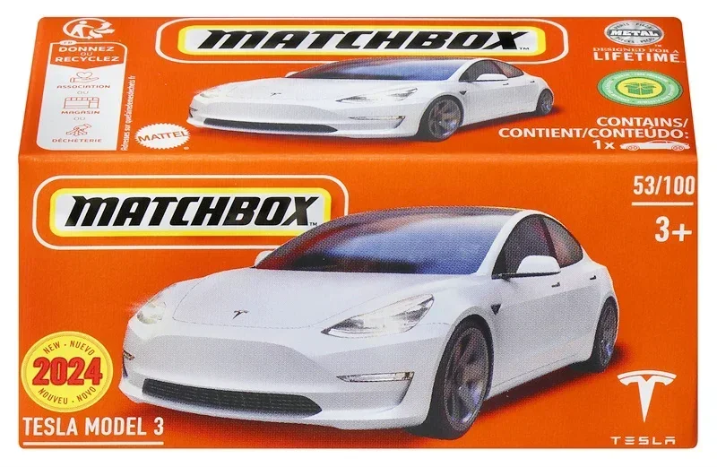 Original Mattel Matchbox Car 1/64 Diecast Box-packed 2024 New Tesla Porsche Audi Jeep Model Toys for Boy Collection Gift